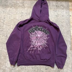 Purple YSL Sp5der Hoodie